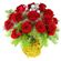 Зимний шарм. Волшебно-элегантный букет красных роз в зимнем оформлении - особый сюрприз получателю к началу Нового года. 